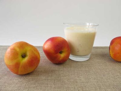 Peach Kombucha Lassi Recipe